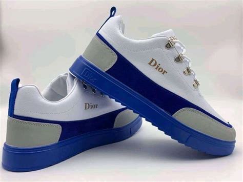 blue and white dior shoes|christian dior shoes blue.